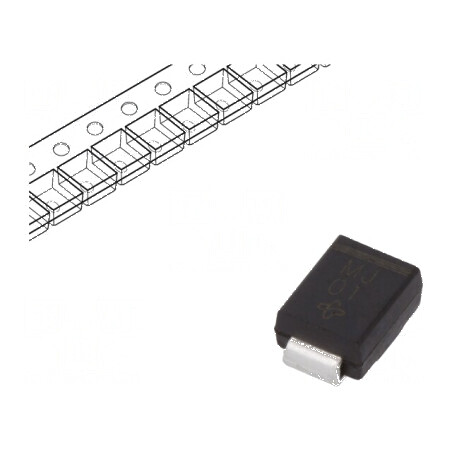 Diodă redresoare SMD 600V 1A 75ns DO214AA, SMB Ufmax 1,05V | Electronic-mag.ro | Componente Electronice
