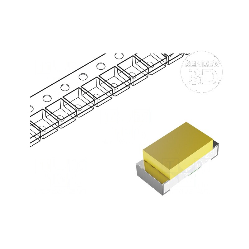 LED SMD 0402 Alb Cald 80-150mcd 2600-3200K 120° | Electronic-mag.ro | Componente Electronice