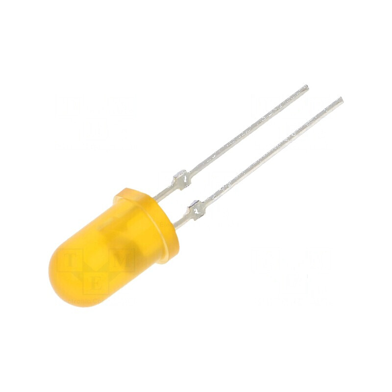 LED 5mm portocalie 6600-8000mcd 30° convex | Electronic-mag.ro | Componente Electronice