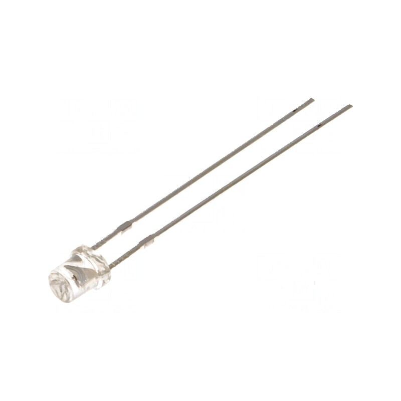 LED 3mm roșie 330-500mcd 120° concav | Electronic-mag.ro | Componente Electronice