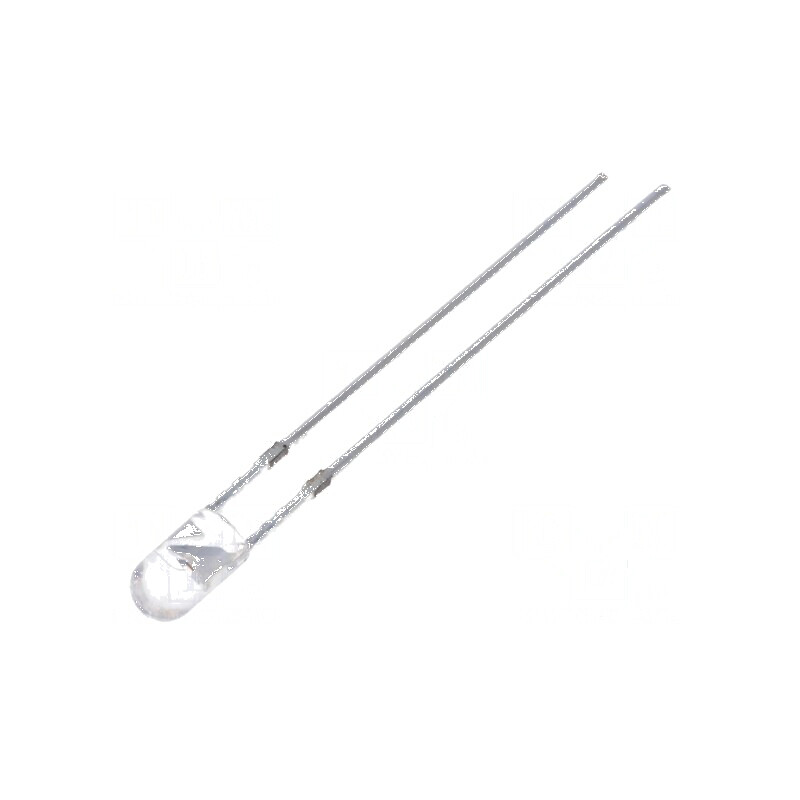 LED 3mm roșie 5800-7000mcd 30° convex | Electronic-mag.ro | Componente Electronice