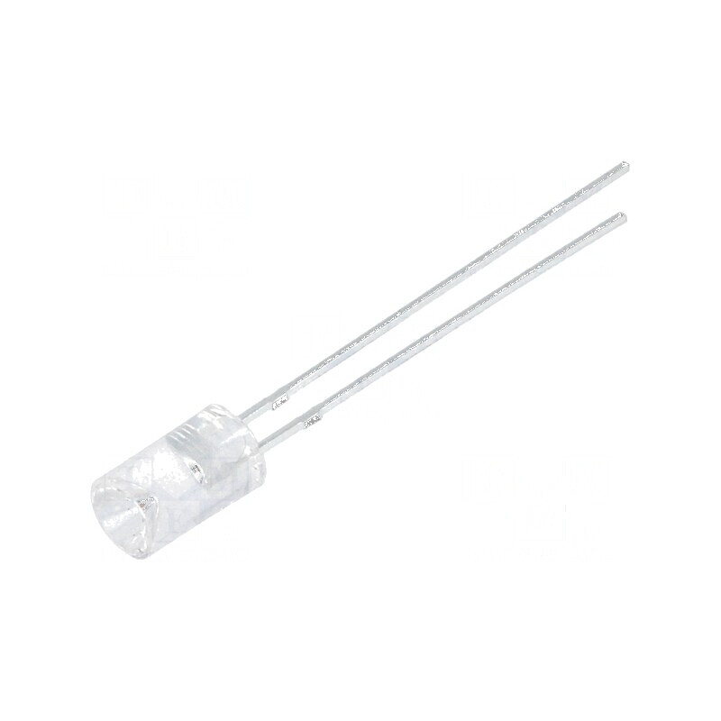 LED 5mm roșie 150-180mcd 120° concav | Electronic-mag.ro | Componente Electronice
