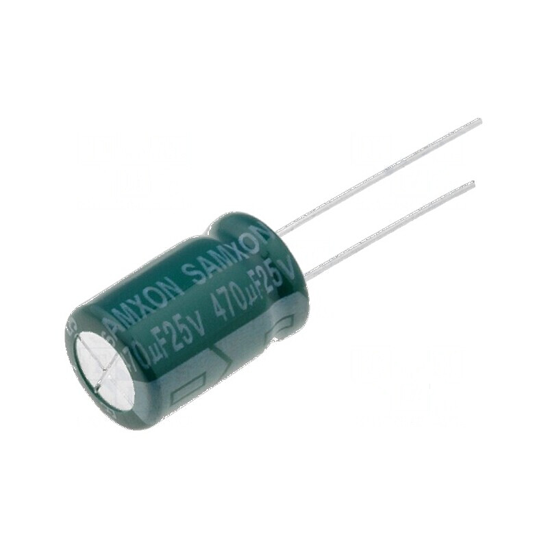 Condensator electrolitic low ESR THT 470uF 25VDC Ø10x16mm | Electronic-mag.ro | Componente Electronice