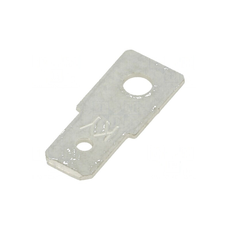 Terminal plat 6,35mm 0,8mm tată înşurubare alamă cositorit | Electronic-mag.ro | Componente Electronice
