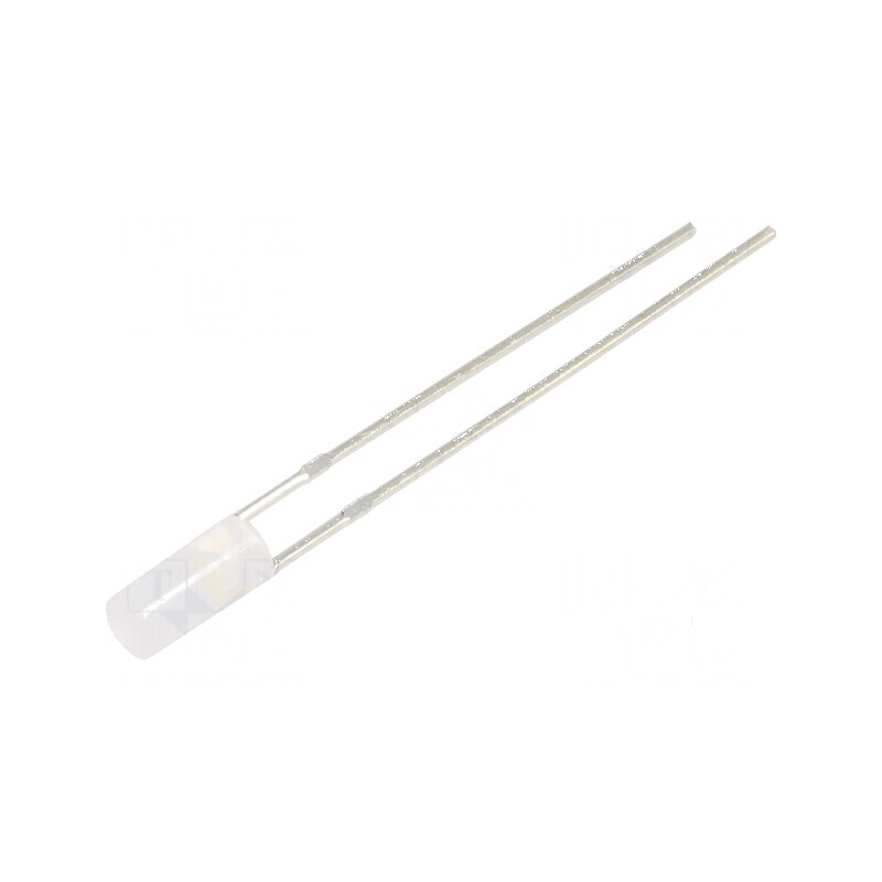 LED 3mm alb rece 750-1120mcd 110° plat 102mW | Electronic-mag.ro | Componente Electronice