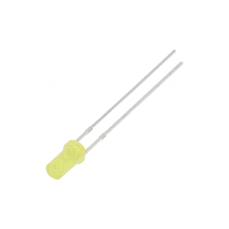 LED 3mm galben 330-500mcd 140° plat | Electronic-mag.ro | Componente Electronice