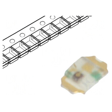 LED SMD 0402 galben-verde 1÷2,1mcd 1x0,6x0,2mm 1,9V 1mA 54mW | Electronic-mag.ro | Componente Electronice