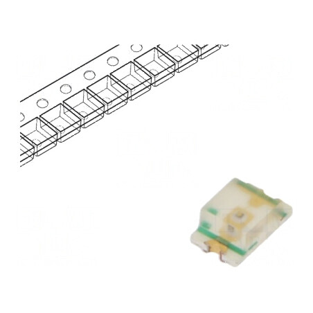 LED SMD 0805 verde 2,5-4mcd 2x1,25x0,8mm 2,2V 20mA 54mW | Electronic-mag.ro | Componente Electronice