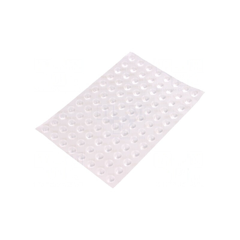 Picioruş autoadeziv semitransparent din polietilenă H: 3,8mm | Electronic-mag.ro | Componente Electronice