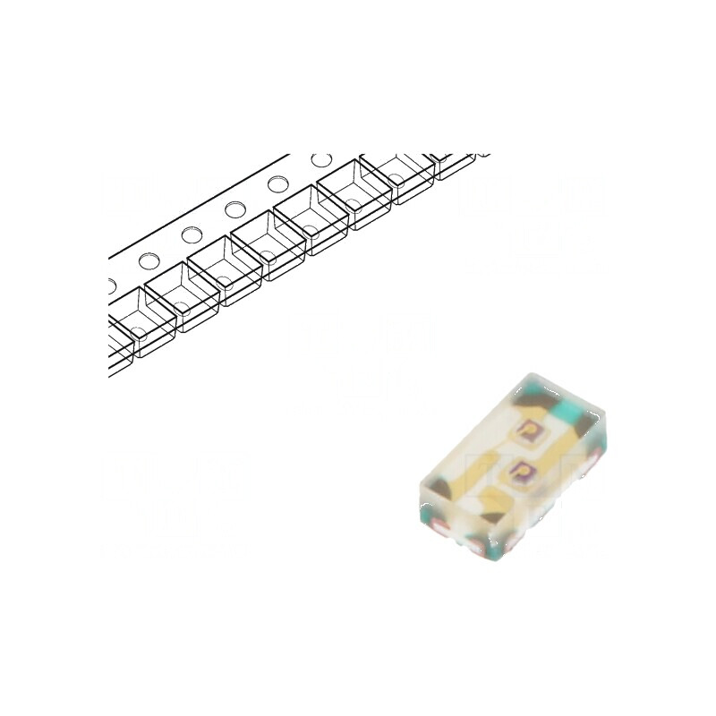 LED SMD 1608 roșu/galben-verde 1,6x0,8x0,5mm 120° 20mA | Electronic-mag.ro | Componente Electronice