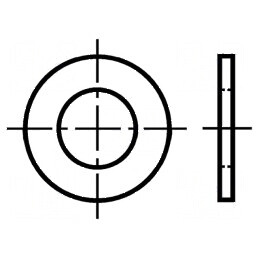 Şaibă rotundă M1,7 D4,5mm h0,3mm preşpan BN 1077 | Electronic-mag.ro | Componente Electronice