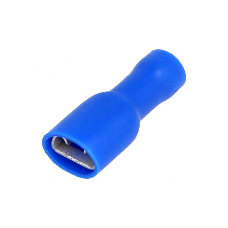 Terminal plat 6,3mm 0,8mm mamă pentru cablu 1,5-2,5mm² crimpat | Electronic-mag.ro | Componente Electronice