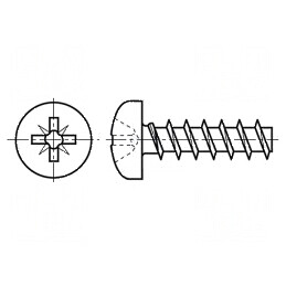 Şurub 4x8 Cap Rotund Pozidriv PZ2 Oțel Inoxidabil A2 | Electronic-mag.ro | Componente Electronice