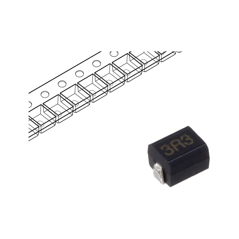 Inductor ferită SMD 1210 3,3uH 180mA 1,2Ω Q30 7,96MHz | Electronic-mag.ro | Componente Electronice Inductor ferită SMD 1210 3,3uH 180mA 1,2Ω Q30 7,96MHz | Electronic-mag.ro | Componente Electronice
