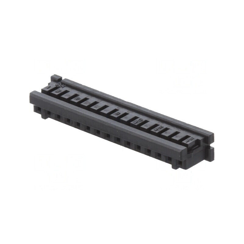 Conector cablu-cablu/PCB mufe mamă PIN 15 DF3 Pas 2mm drept | Electronic-mag.ro | Componente Electronice