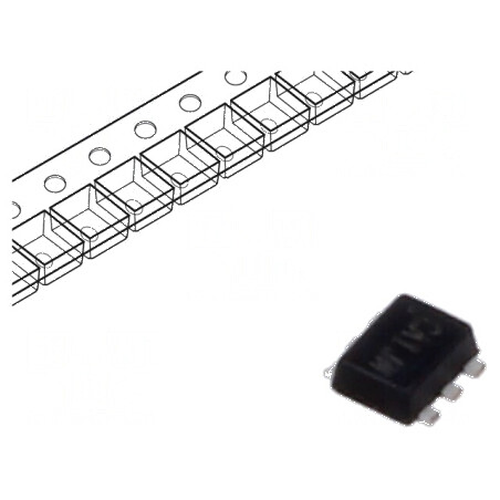 Tranzistor N/P-MOSFET 20V 0,63A 0,53W | Electronic-mag.ro | Componente Electronice