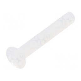 Şurub M3x20 îngropat crestat 1mm poliamidă naturală | Electronic-mag.ro | Componente Electronice