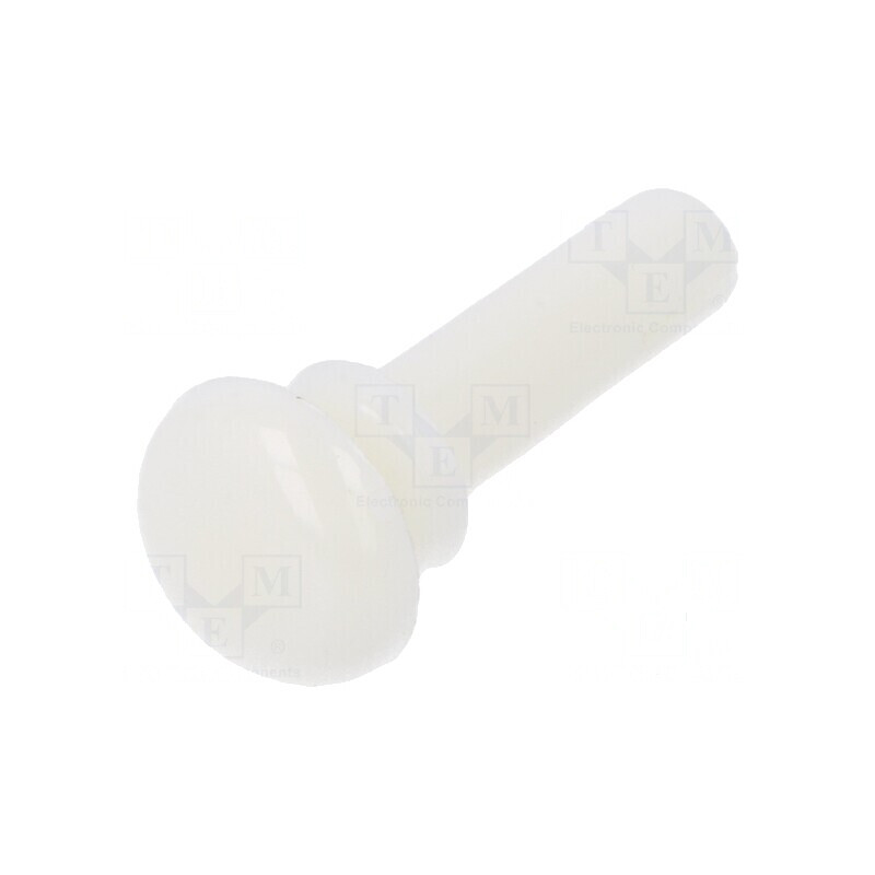 Diblu poliamidă albă 10mm - Diametru orificiu montare 3,1mm | Electronic-mag.ro | Componente Electronice