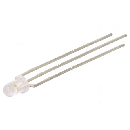 LED 3mm albastru/ambră 40° convex | Electronic-mag.ro | Componente Electronice