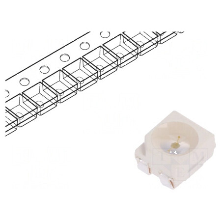 LED SMD 3528 Verde PLCC4 1120-2800mcd 3,5x2,8x1,9mm 120° | Electronic-mag.ro | Componente Electronice