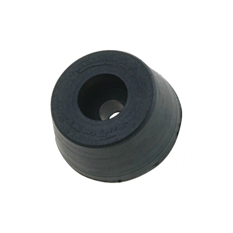 Picioruş negru din gumă 16mm x 13mm x 6mm x 7,8mm x 3mm x 4mm | Electronic-mag.ro | Componente Electronice