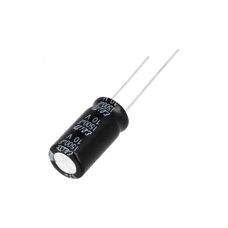 Condensator electrolitic THT 1500uF 10VDC Ø10x20mm ±20% | Electronic-mag.ro | Componente Electronice