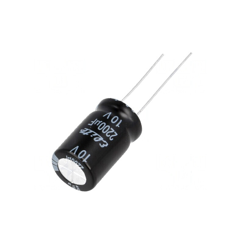 Condensator electrolitic THT 2200uF 10VDC Ø12,5x20mm ±20% | Electronic-mag.ro | Componente Electronice