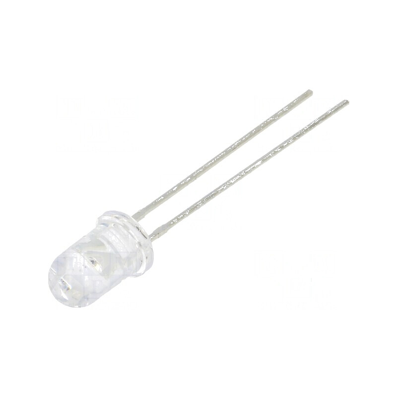 LED 5mm portocalie 2180-4200mcd 60° convex | Electronic-mag.ro | Componente Electronice