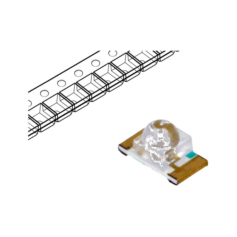 LED SMD 1206 Albastru 650-850mcd 3,2x1,6x1,8mm 20mA | Electronic-mag.ro | Componente Electronice