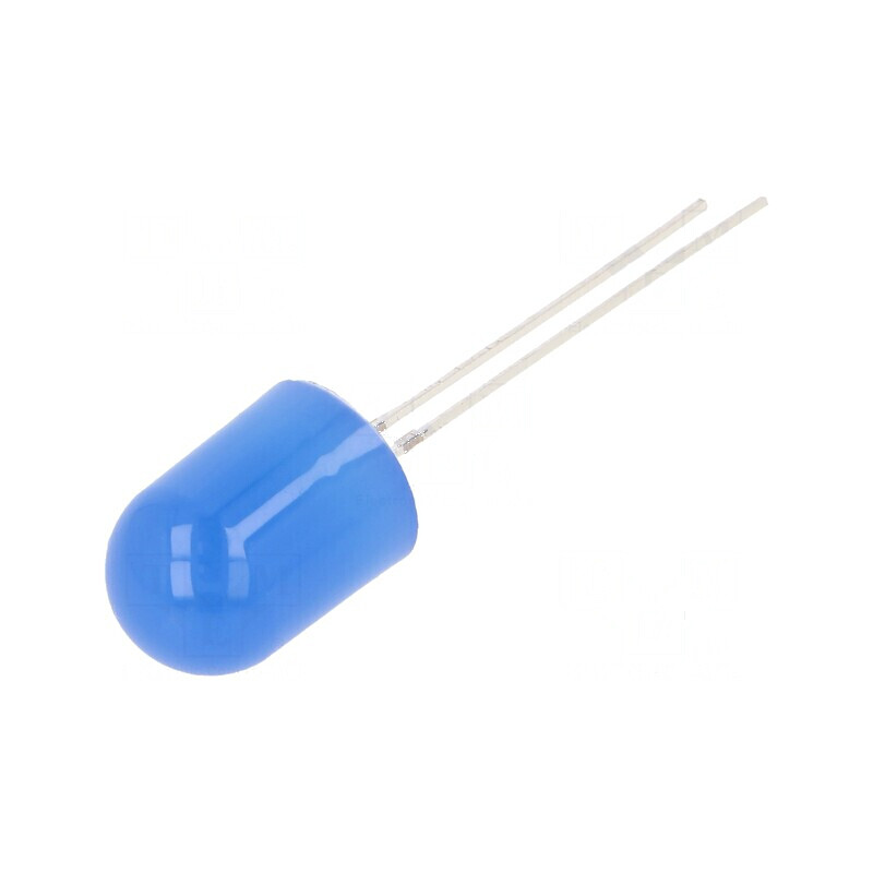 LED albastru 10mm 220-330mcd 30° plat 108mW | Electronic-mag.ro | Componente Electronice