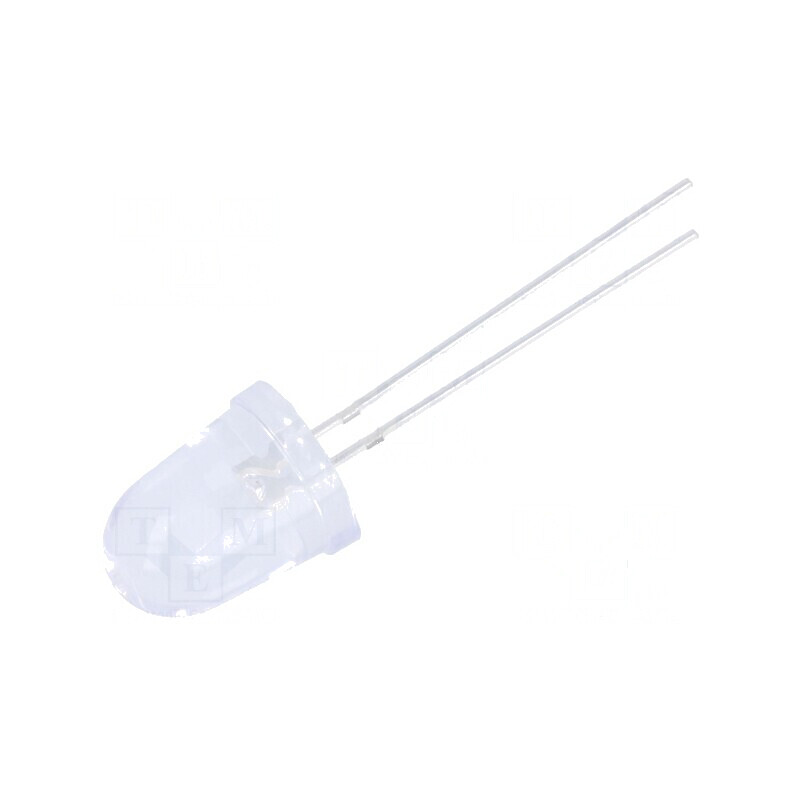 LED portocalie 10mm 30000-35000mcd 8° convex | Electronic-mag.ro | Componente Electronice