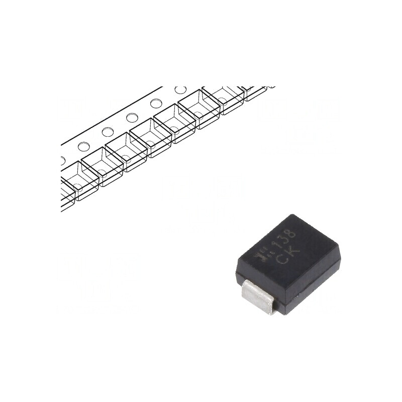 Diodă TVS 600W 33,3V 12,4A bidirecțională SMB rola bandă | Electronic-mag.ro | Componente Electronice