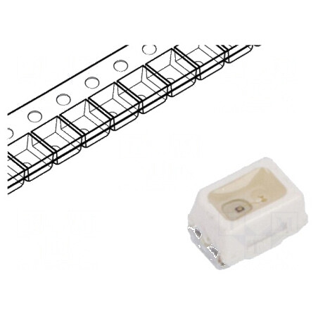 LED SMD Mini PLCC2 galben 7,1-18mcd 2,3x1,3x1,4mm 60° 15mA | Electronic-mag.ro | Componente Electronice