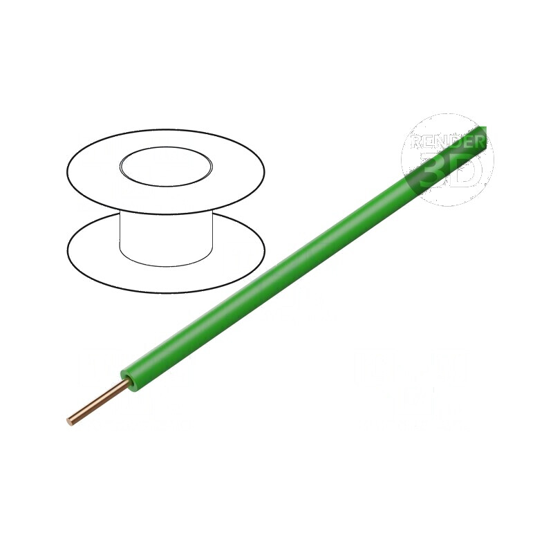 Cablu TDY PVC verde 0,5mm 150V 500m | Electronic-mag.ro | Componente Electronice