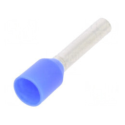 Vârf tub de capăt izolat 2,5mm² 12mm cositorit crimpat | Electronic-mag.ro | Componente Electronice