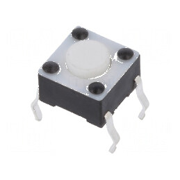 Microîntrerupător TACT SPST-NO 0,05A/24VDC THT | Electronic-mag.ro | Componente Electronice