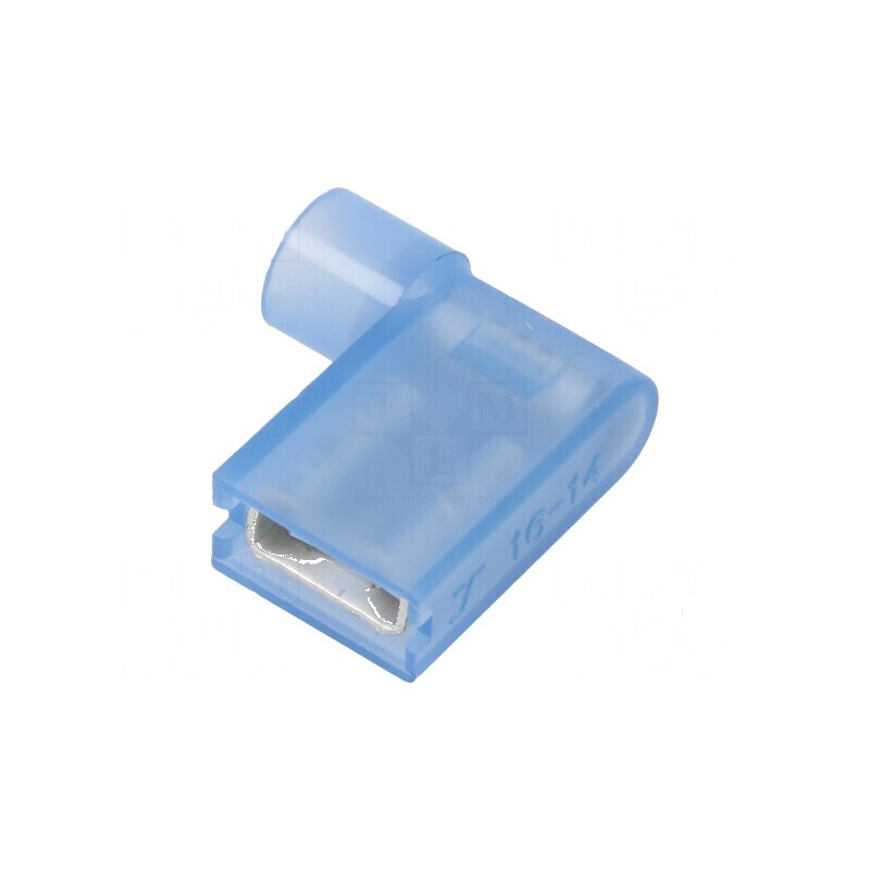 Terminal plat 6,3mm mamă 0,8mm pentru cablu 2,5mm2 crimpat alamă | Electronic-mag.ro | Componente Electronice