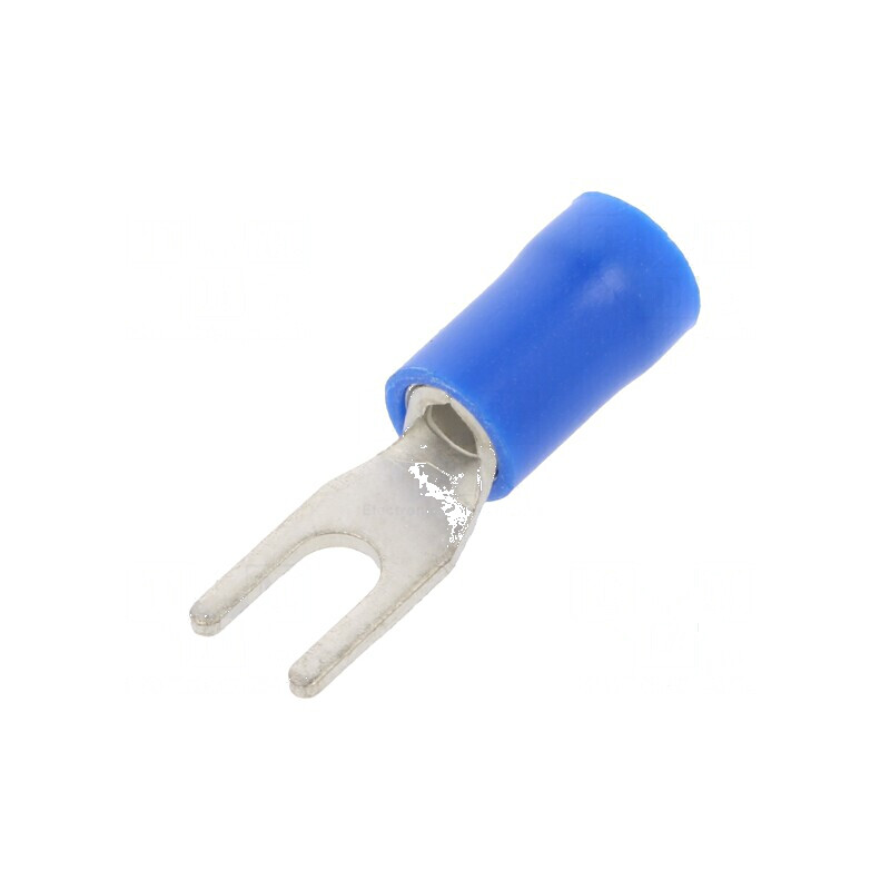 Furcă M3 Ø 3,2mm 1,5÷2,5mm² crimpată pe cablu izolată | Electronic-mag.ro | Componente Electronice