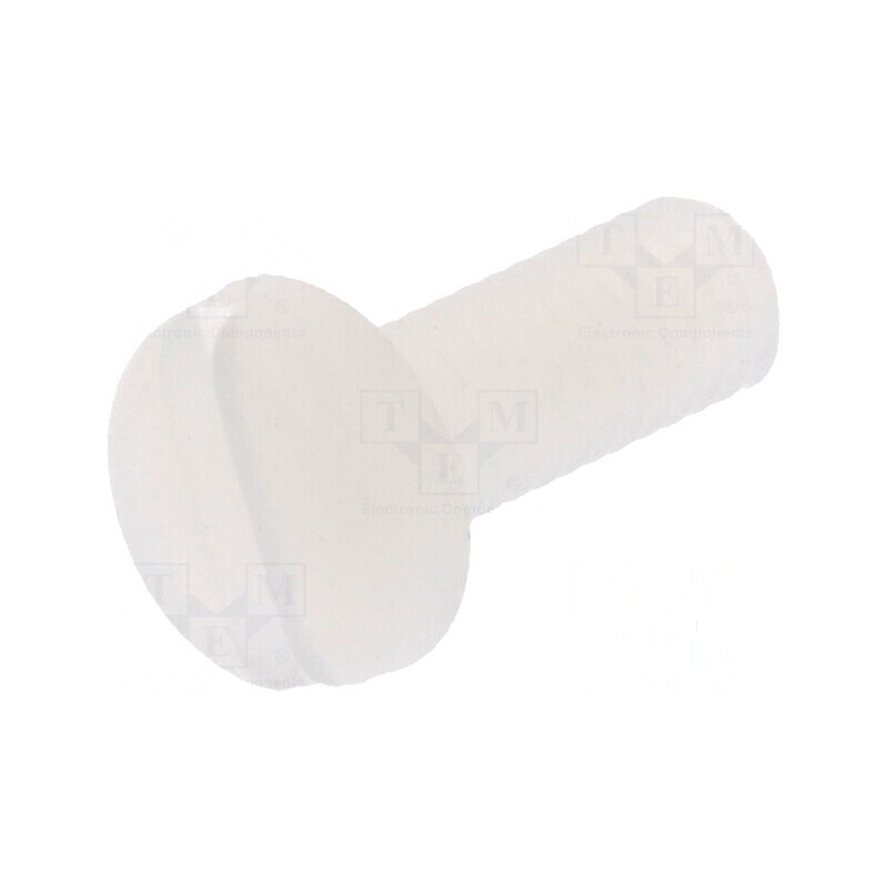 Şurub M3x8 Cap Rotund Crestat Poliamidă 0,5mm | Electronic-mag.ro | Componente Electronice