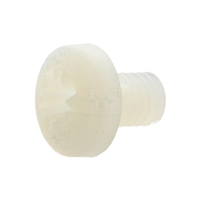 Şurub M4x6 cu Cap Rotund Pozidriv 1mm Poliamidă UL94V-2 | Electronic-mag.ro | Componente Electronice