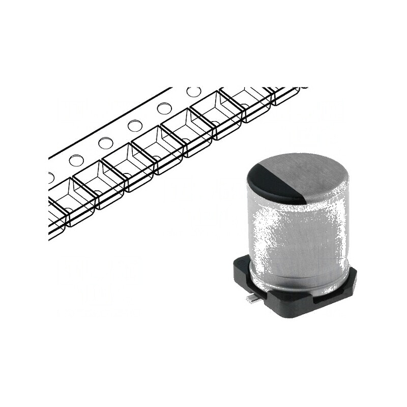Condensator electrolitic low ESR SMD 22uF 50V Ø6,3x5,8mm | Electronic-mag.ro | Componente Electronice