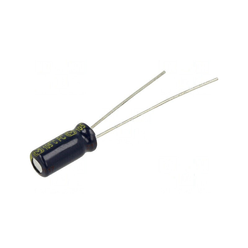 Condensator electrolitic THT 3,3uF 50VDC Ø5x11mm 2mm Raster | Electronic-mag.ro | Componente Electronice