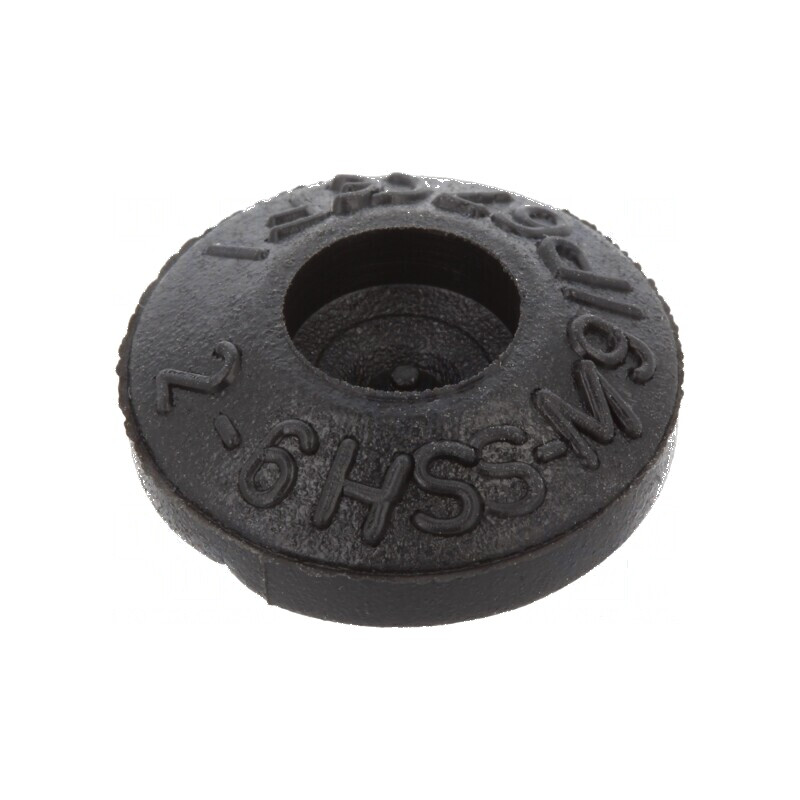 Manșon elastomer termoplastic TPE 9mm negru IP67 | Electronic-mag.ro | Componente Electronice