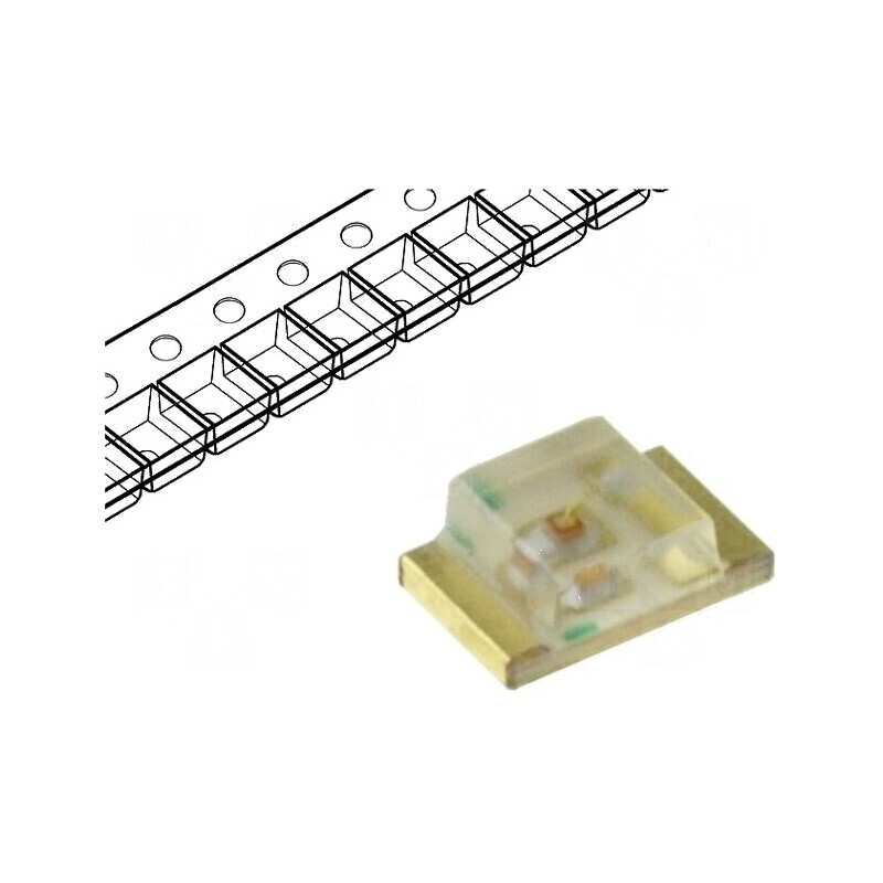 LED SMD 0805 roșie 70-200mcd 20mA 120° 628nm | Electronic-mag.ro | Componente Electronice