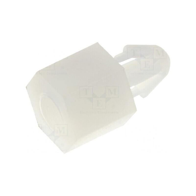 Distanţier PCB poliamidă 5mm naturală cu cheie 5,5mm | Electronic-mag.ro | Componente Electronice
