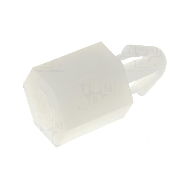 Distanțier PCB poliamidă 6mm naturală cu cheie 5,5mm | Electronic-mag.ro | Componente Electronice