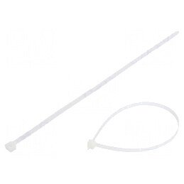 Colier de strângere poliamidă 380mm 7,6mm 667N naturală | Electronic-mag.ro | Componente Electronice