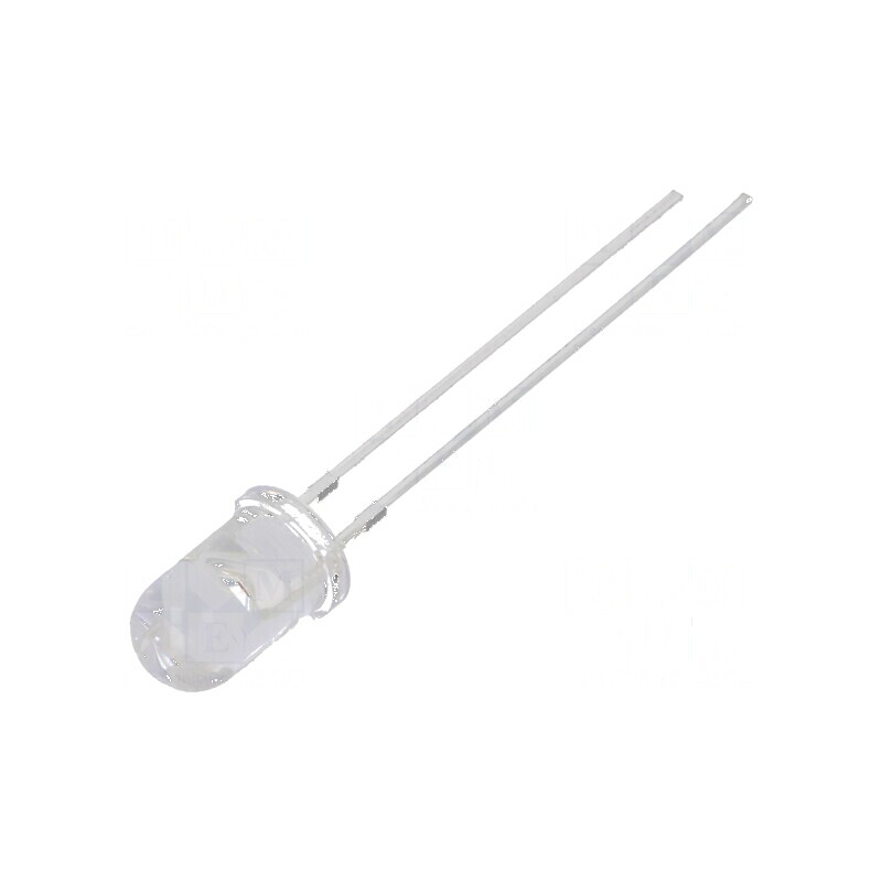 LED 5mm roșie 8500-11000mcd 30° convex | Electronic-mag.ro | Componente Electronice