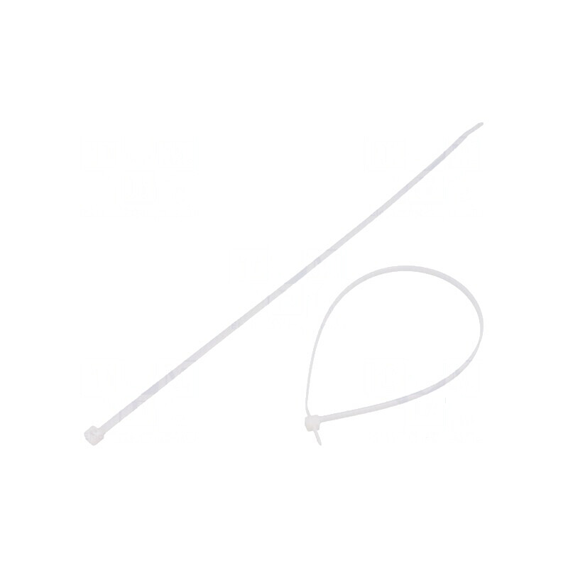 Colier de strângere poliamidă L: 290mm W: 3,7mm 178N naturală | Electronic-mag.ro | Componente Electronice