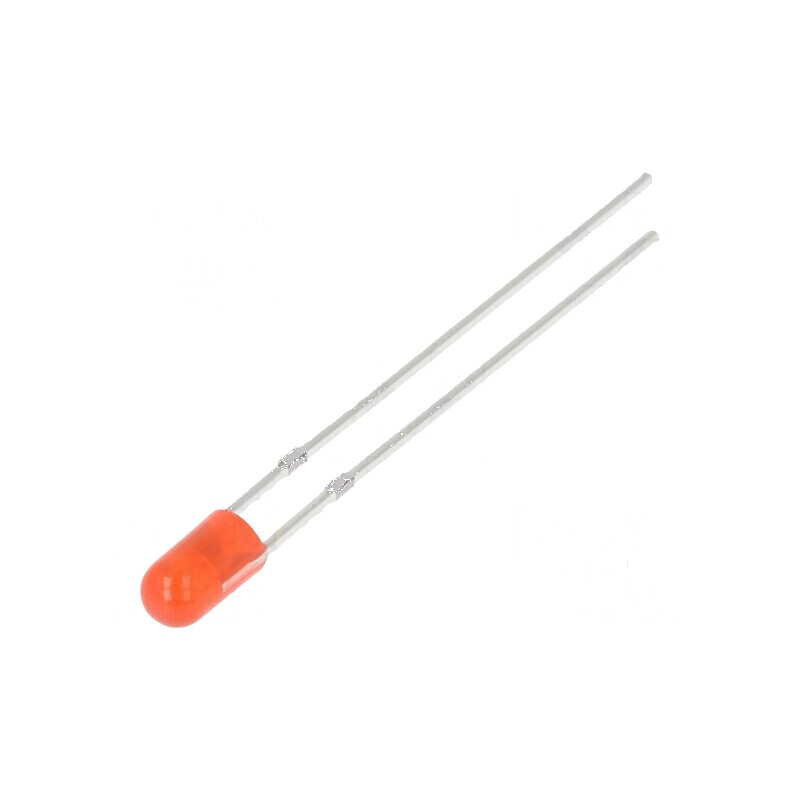 LED 3mm roșie 30° convex 1,8-2,6VDC | Electronic-mag.ro | Componente Electronice